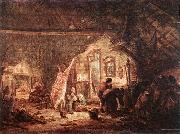OSTADE, Isaack van Pig-Killing astgh oil painting